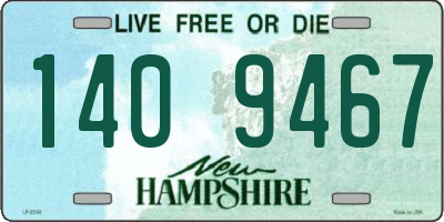 NH license plate 1409467