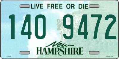 NH license plate 1409472