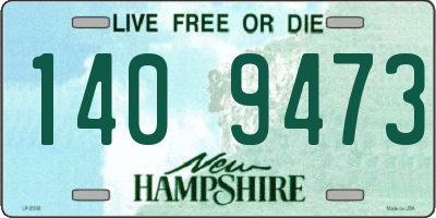 NH license plate 1409473