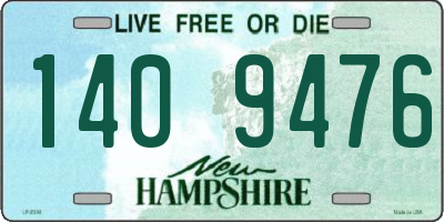 NH license plate 1409476