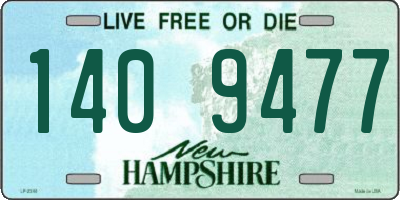 NH license plate 1409477