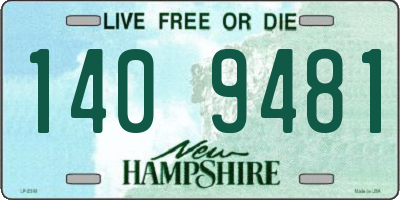 NH license plate 1409481
