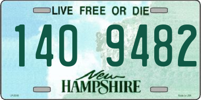 NH license plate 1409482