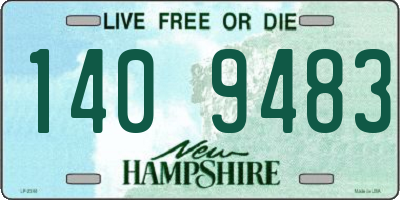 NH license plate 1409483