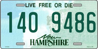 NH license plate 1409486