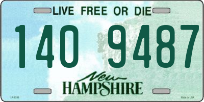 NH license plate 1409487