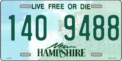 NH license plate 1409488