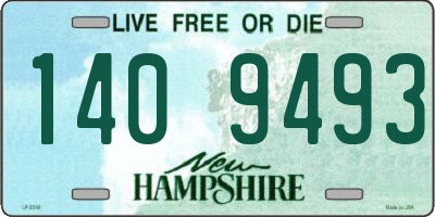 NH license plate 1409493