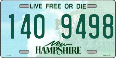 NH license plate 1409498
