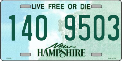 NH license plate 1409503
