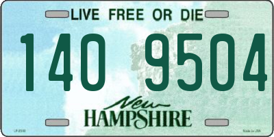 NH license plate 1409504