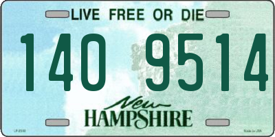 NH license plate 1409514