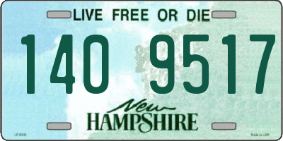 NH license plate 1409517