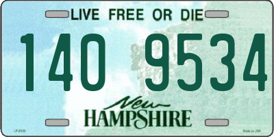 NH license plate 1409534