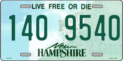 NH license plate 1409540