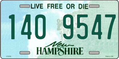 NH license plate 1409547