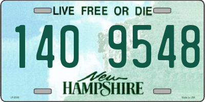 NH license plate 1409548