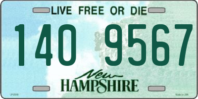 NH license plate 1409567