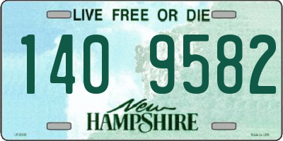NH license plate 1409582
