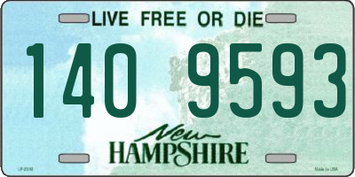 NH license plate 1409593