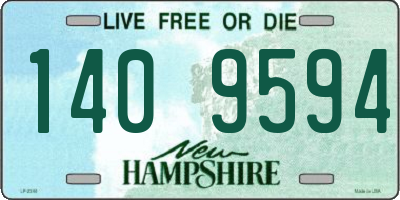 NH license plate 1409594