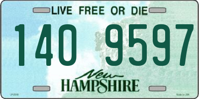 NH license plate 1409597