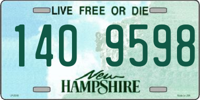 NH license plate 1409598