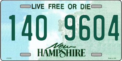 NH license plate 1409604