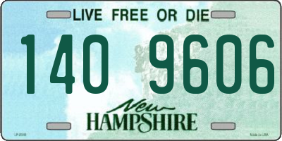 NH license plate 1409606