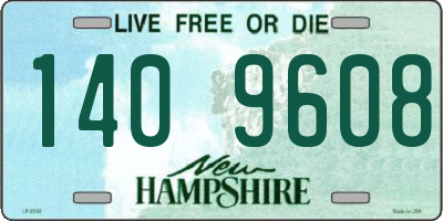 NH license plate 1409608