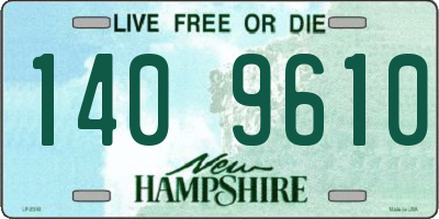 NH license plate 1409610