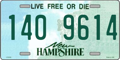 NH license plate 1409614