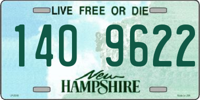 NH license plate 1409622
