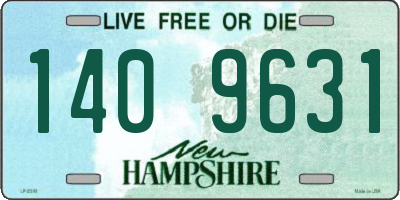 NH license plate 1409631