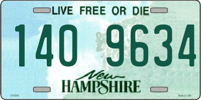 NH license plate 1409634
