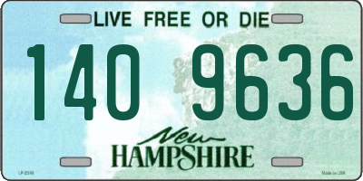 NH license plate 1409636