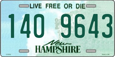 NH license plate 1409643