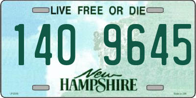 NH license plate 1409645