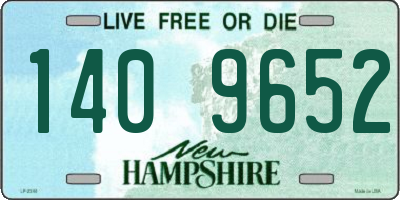 NH license plate 1409652