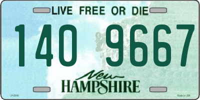 NH license plate 1409667