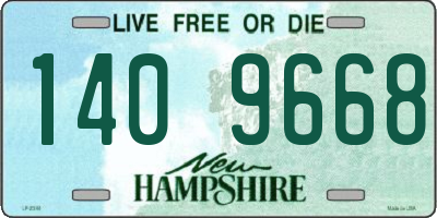 NH license plate 1409668