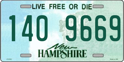 NH license plate 1409669