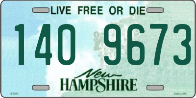 NH license plate 1409673