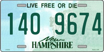 NH license plate 1409674