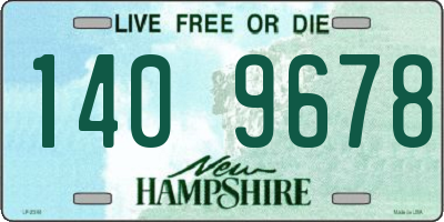 NH license plate 1409678