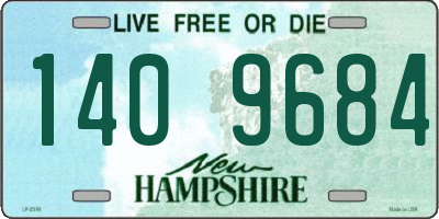 NH license plate 1409684