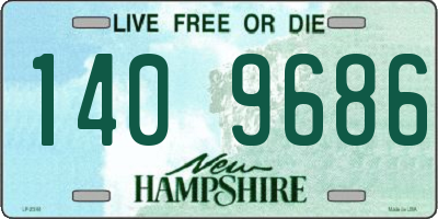 NH license plate 1409686