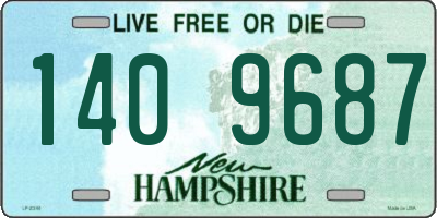 NH license plate 1409687