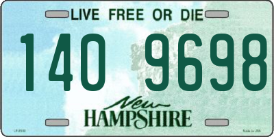 NH license plate 1409698