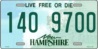 NH license plate 1409700